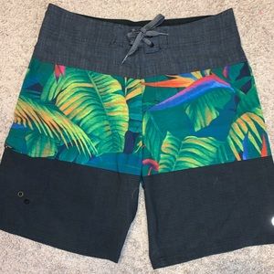 Tropical board shorts